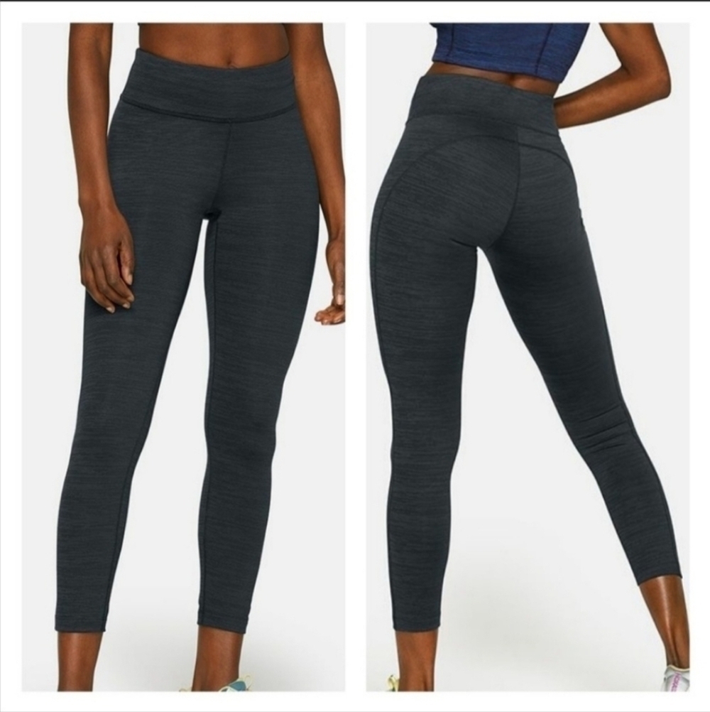 Outdoor Voices Tech Sweat Leggings Grey Women's Small Cropped Athletic Running